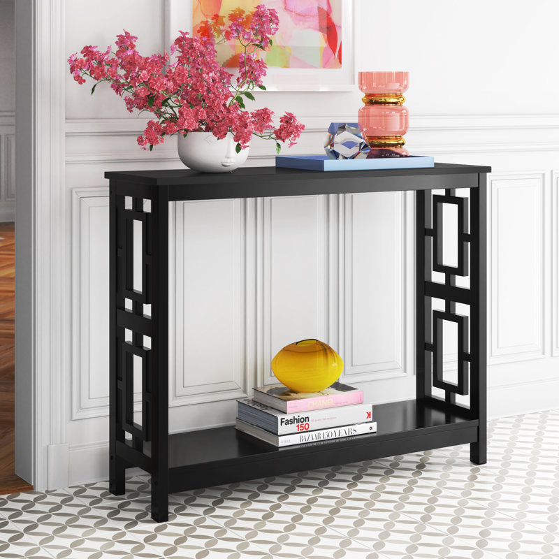 Carmeline 39.50'' Console Table, Black