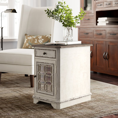Colchester End Table with Drawer and Cabinet