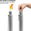 Ensemble de 2 torches en acier inoxydable de 5 pi Sorbus
