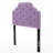 Purple Fabric Twin Headboard With Fashionable Diamond Stitch And Nailhead Accents Contemporary Button Details Nailheads-204719217