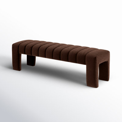 Kareem Velvet Upholstered Bench