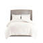 Ensemble de housse de couette à motif floral en chenille capitonnée 3 pièces pour lit double / grand