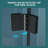 30"W X 72"H Fold Frameless Shower Door With Tempered Glass-111798361
