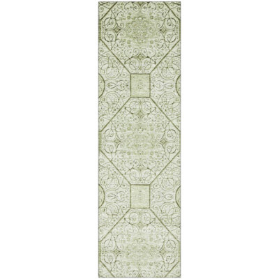 Premium Machine Washable Bucz AMF1748 Geometric Rug