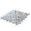 11.2" X 11.5" Doubleweave Marble Mosaic Tile