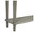 TREXM Retro Console Table with Four Drawers and Slim Profile, Gray Wash Finish