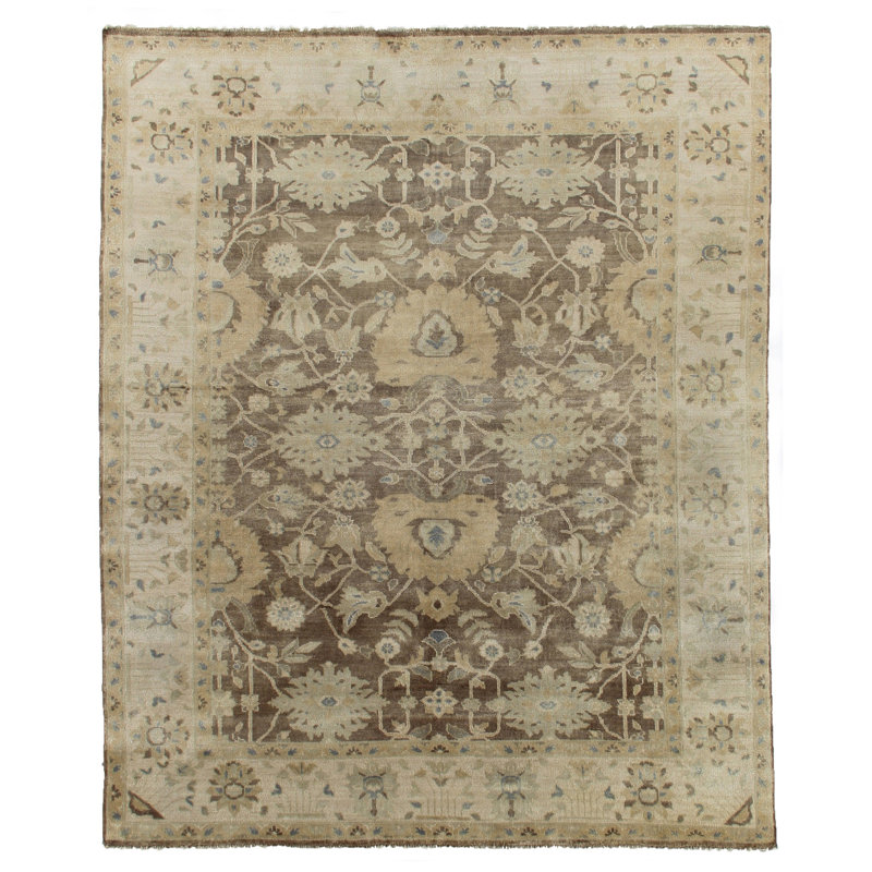 Antique Weave Oushak Wool Oriental Area Rug, Rectangle 11' x 13'6"