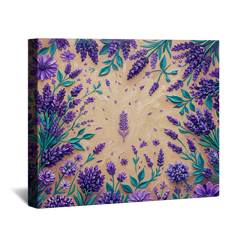Toile de galerie mauve lavande mauve en plusieurs tailles, 32 x 32 inches