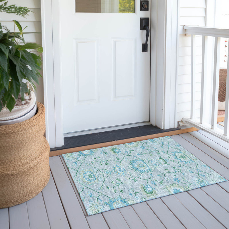 Machine Washable Indoor/Outdoor Chantille ACN2291 Global Rug, Rectangle 1'8" x 2'6"