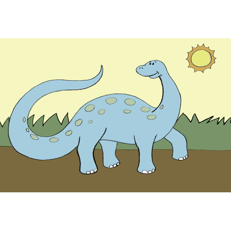 Prehistoric Playtime IV by Pam Ilosky - Wrapped Canvas Art Prints, 61cm H x 91cm W x 3.8cm D