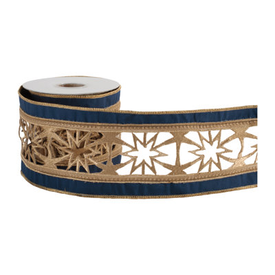 Starburst Cutout Ribbon with Border 4" x 5 Yds.