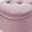 Banc de rangement Keyland, repose-pieds capitonné en velours et demi-cercle-1964518719