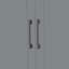 Grand lit escamotable mural avec placard, gris-374198883