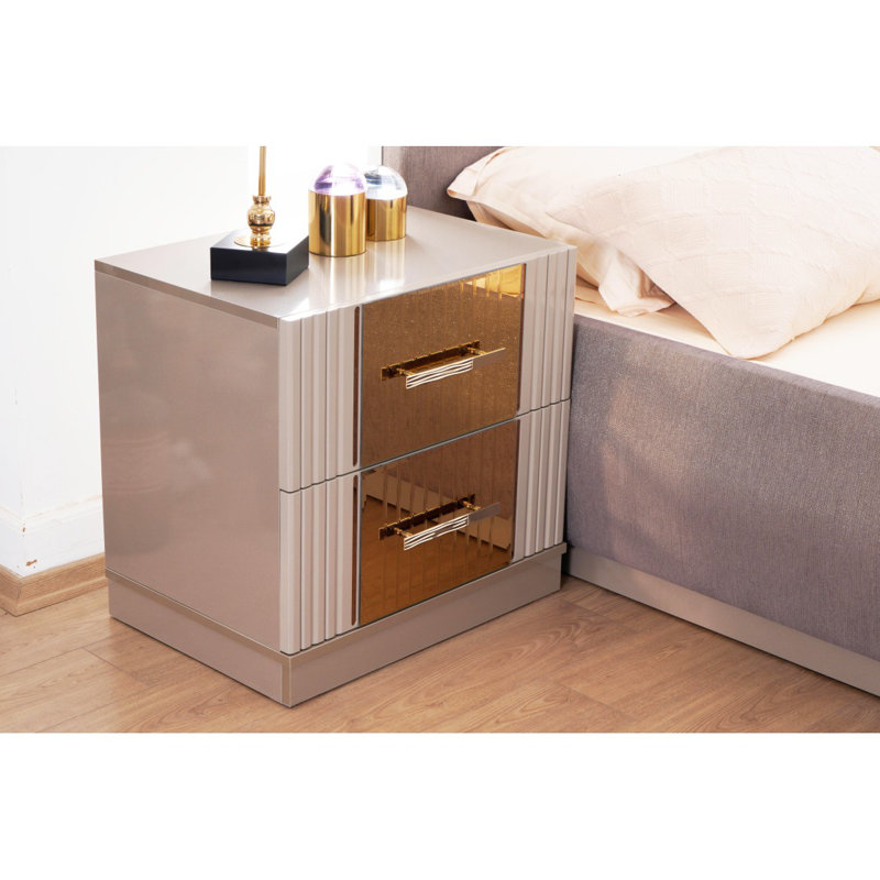 Table de chevet or Lorenzo