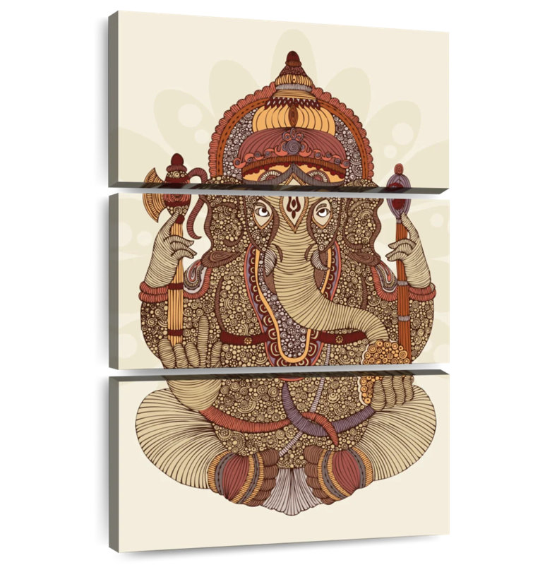 Adella Patterned Ganesha, 57" H x 36" W