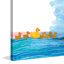 10 Little Rubber Ducks Character Art Duckings 2 - Painting on Canvas-570012912