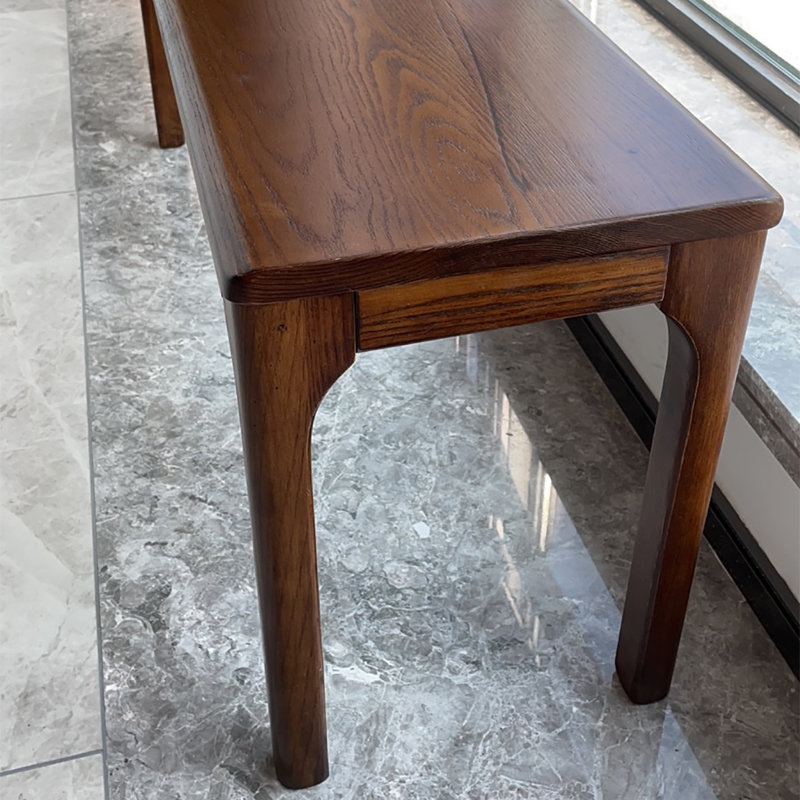 American walnut end table, 17.7" H x 51.2" L x 11.8" W