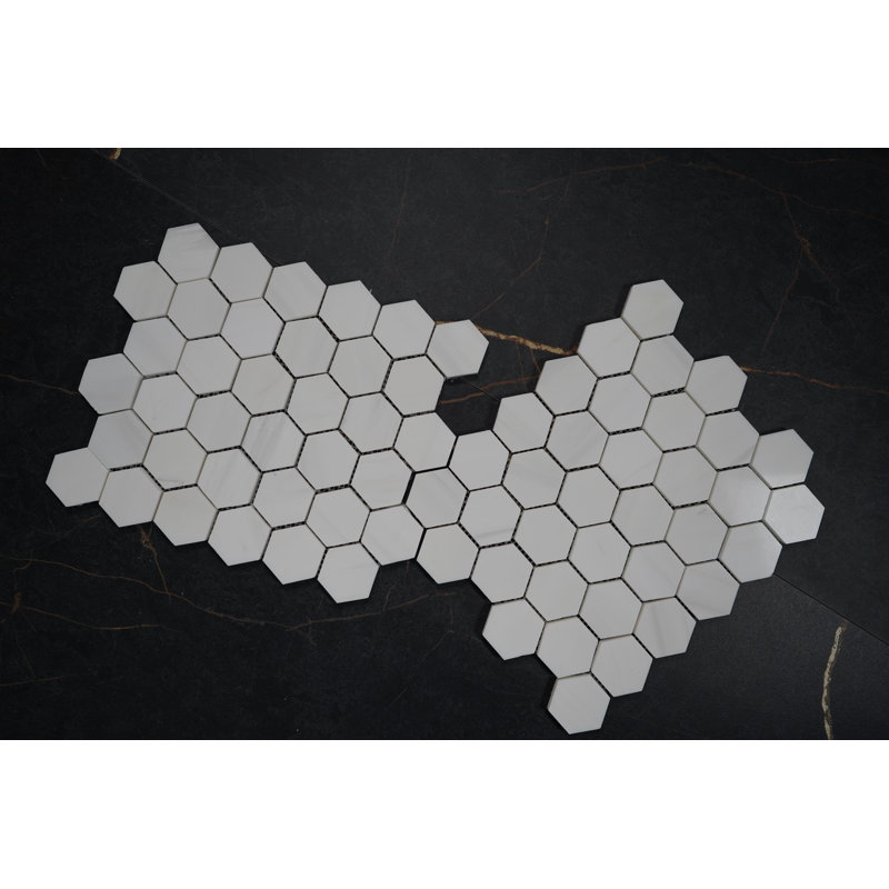 Bianco Dolomite 2 "hexagonal brillant