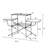 Wittman Rectangular Metal Folding Outdoor Side Table , 57.5'' in. W 18'' in. D
