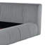 Lit plateforme tapissier gris-2065929104