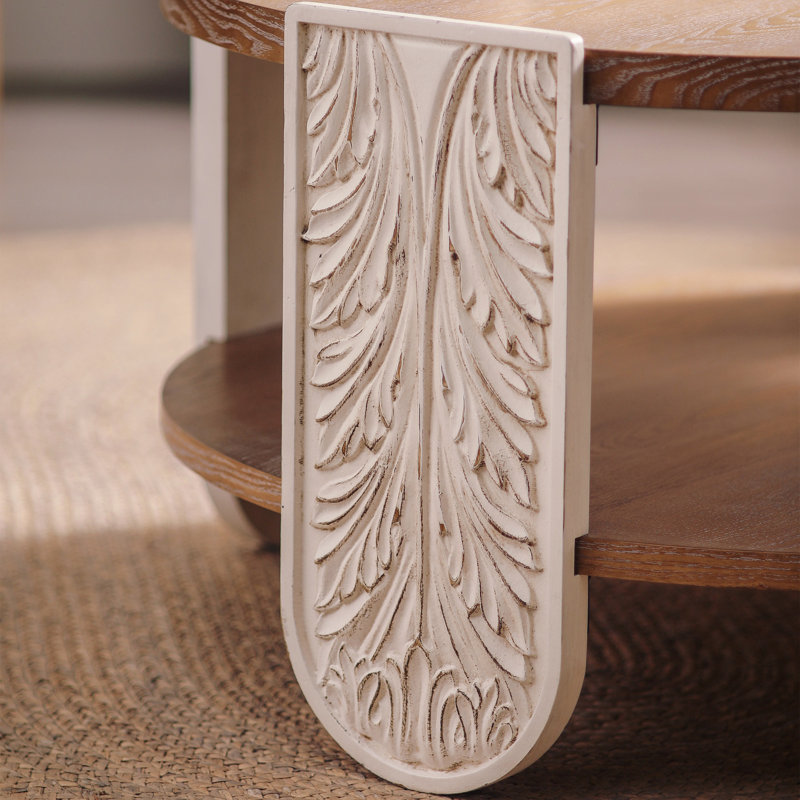 Table basse en bois sculpté, table de bout rétro avec rangement double couche, petite table d'appoint pour le salon, table de chevet de style palais pour les petits espaces