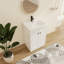 Meuble-lavabo simple autoportant 24 po avec plateau en résine Hunar-619569112-623876247