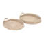 Ensemble de 2 plateaux d'appoint Brookhaven Seagrass