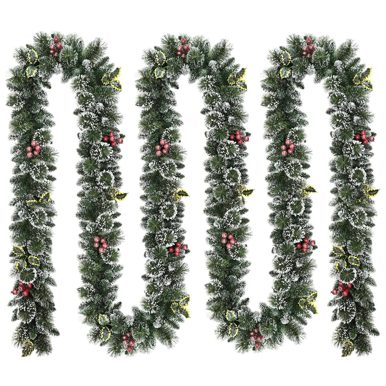 240" Frosted Pine Christmas Garland