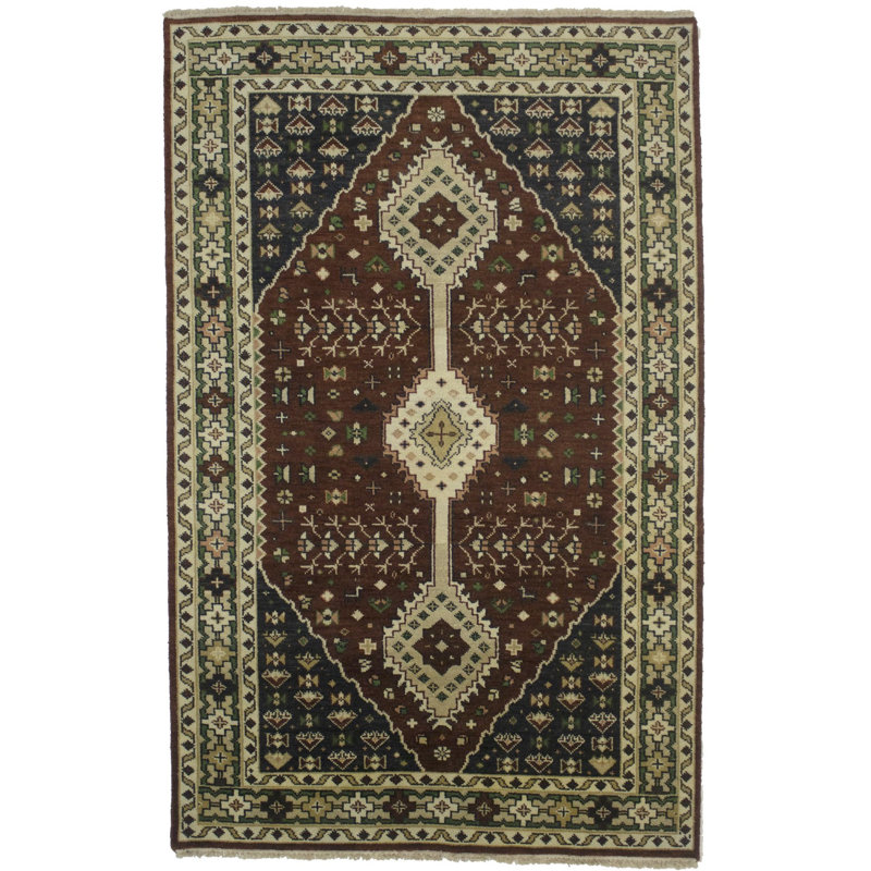 Tapis oriental rouille 5 x 8