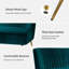 Monica 119cm W Modern 2 Seater Velvet Sofa-784805374