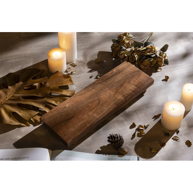 Wooden serving board with Pedestial