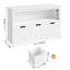 Bayze Bookcase with Removable Drawers, White-53099786