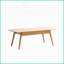 Table basse à 2 tiroirs en chêne massif North American Grade FAS - facile à assembler et facile à nettoyer