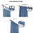 Weathermate Topsions Room Darkening 100% Cotton Curtain Panels-408137697-408137693