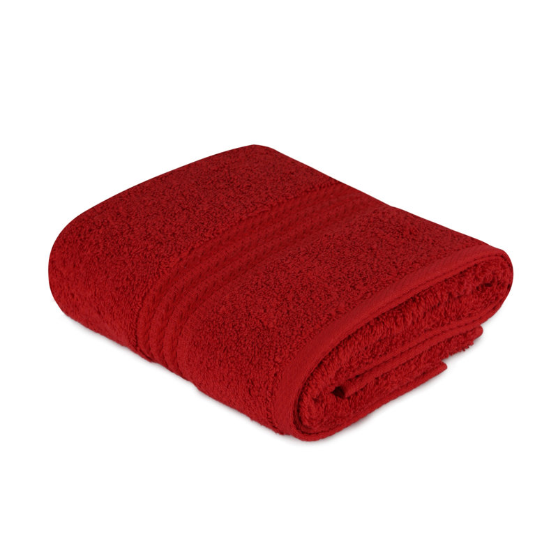 Essuie-mains de qualité supérieure, 100% coton, 19,7 po x 35,4 po | 500 g / m², super absorbant et doux | Lavable à la machine à 104 ° F | Couleur rouge éclatante, parfaite pour la salle de bain, la salle de sport ou la cuisine | Confort luxueux et durabilité