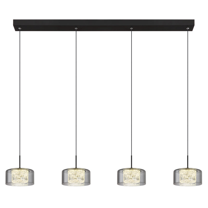 1 - Light Matte Black LED Pendant