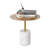 Modern Brass Marble Based Side Table