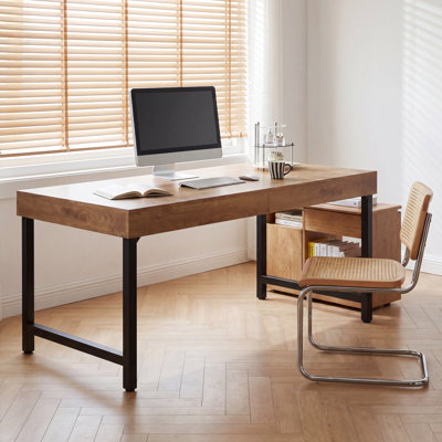 55-Inch Simple Wood Desk, Writing Study Table