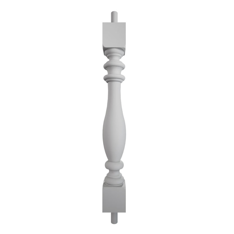 Balustre Amy Endurathane série 500, polyuréthane apprêté en usine, H 20 po x l 2,5 po x P 2,5 po