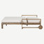 Outdoor Wooden Sunbed Double Chaise Lounge-1872828664