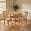 Ankrum 4 -Person Drop Leaf Rubberwood Solid Wood Dining Set