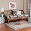 Errapel Baxton Studio Helio Mid-Century Modern Walnut Brown Finished Wood Twin Daybed