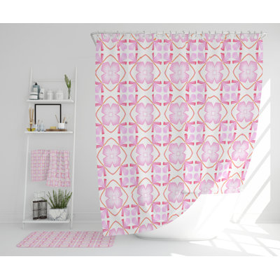 Neonila Polyester Shower Curtain Set