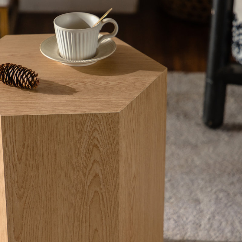 Table basse Hexagon MDF, Natural