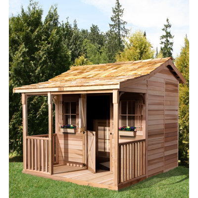 Bunkhouse Western Red Cedar Wood Storage Shed