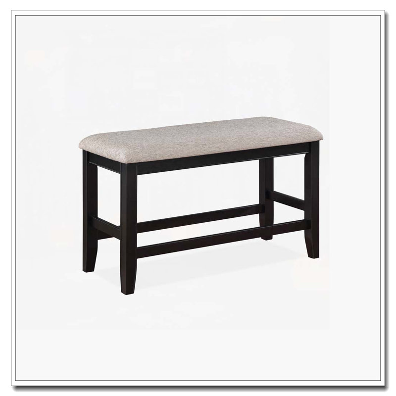 Counter Height Upholstered Dining Bench