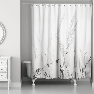 Rideau de douche noir et blanc