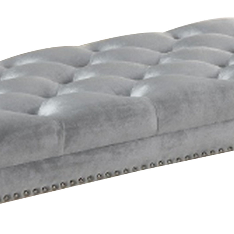 Banc rembourré Jesara, Argent
