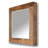 Imogen Solid Wood Framed Wall Mounted Accent Mirror in Brown
