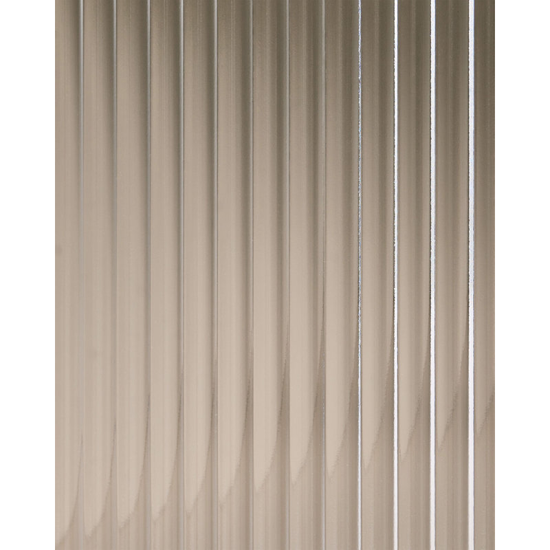 Braiens Glass and Steel 80 cm W Display Cabinet, Beige